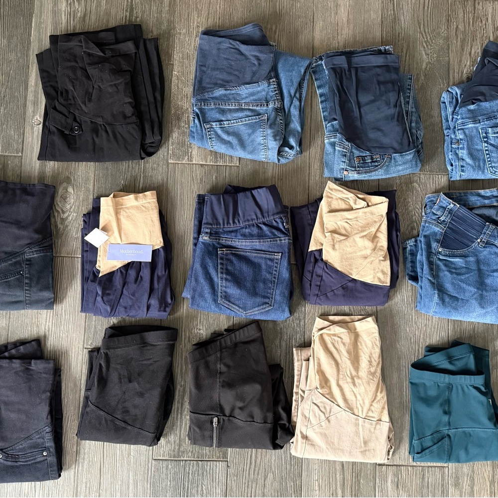 Assorted Maternity Jeans and Pants Collection
